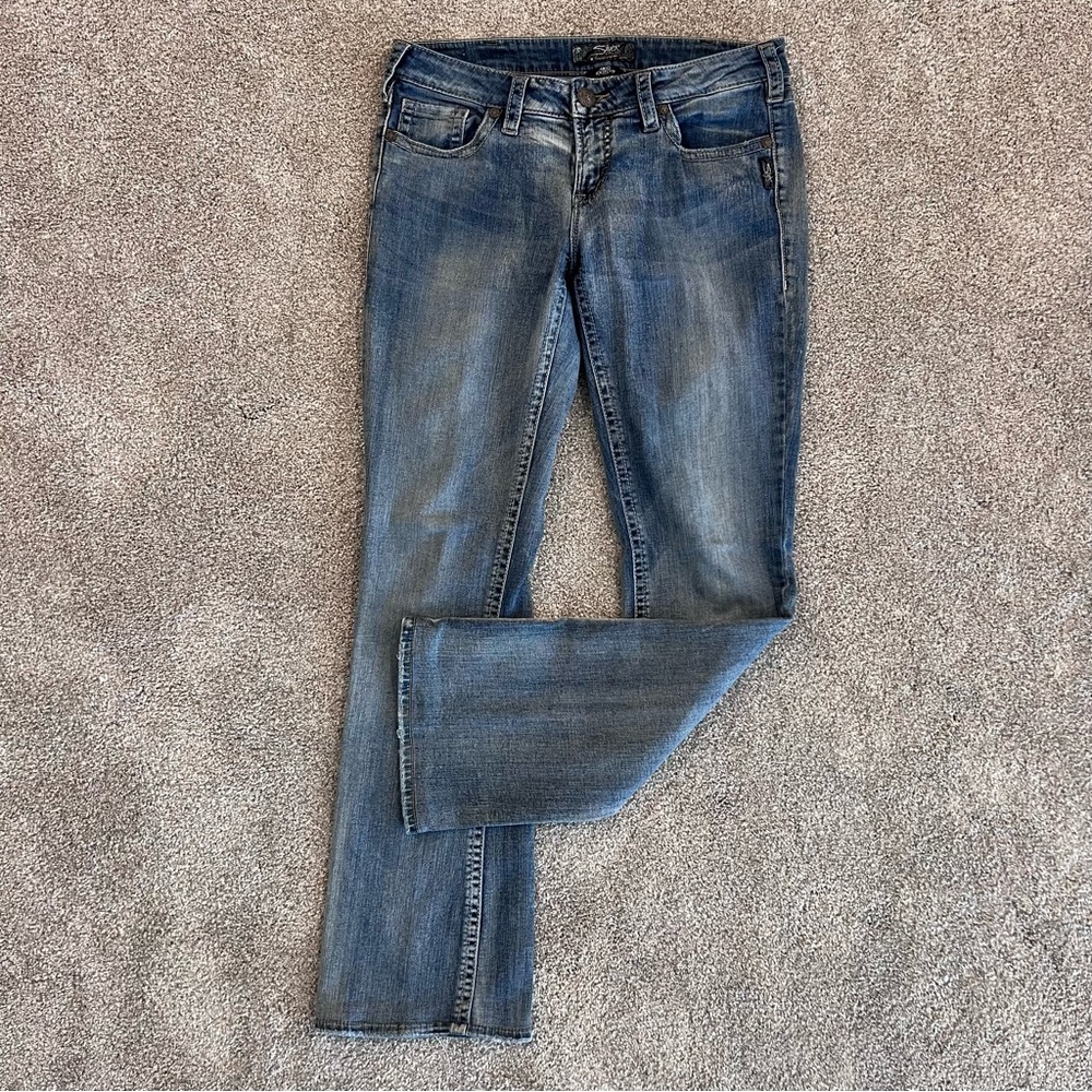 Silver Jeans Co Aiko Boot Cut Jean Pants Denim Blue Women’s Size W30 / L33 - Picture 3 of 16